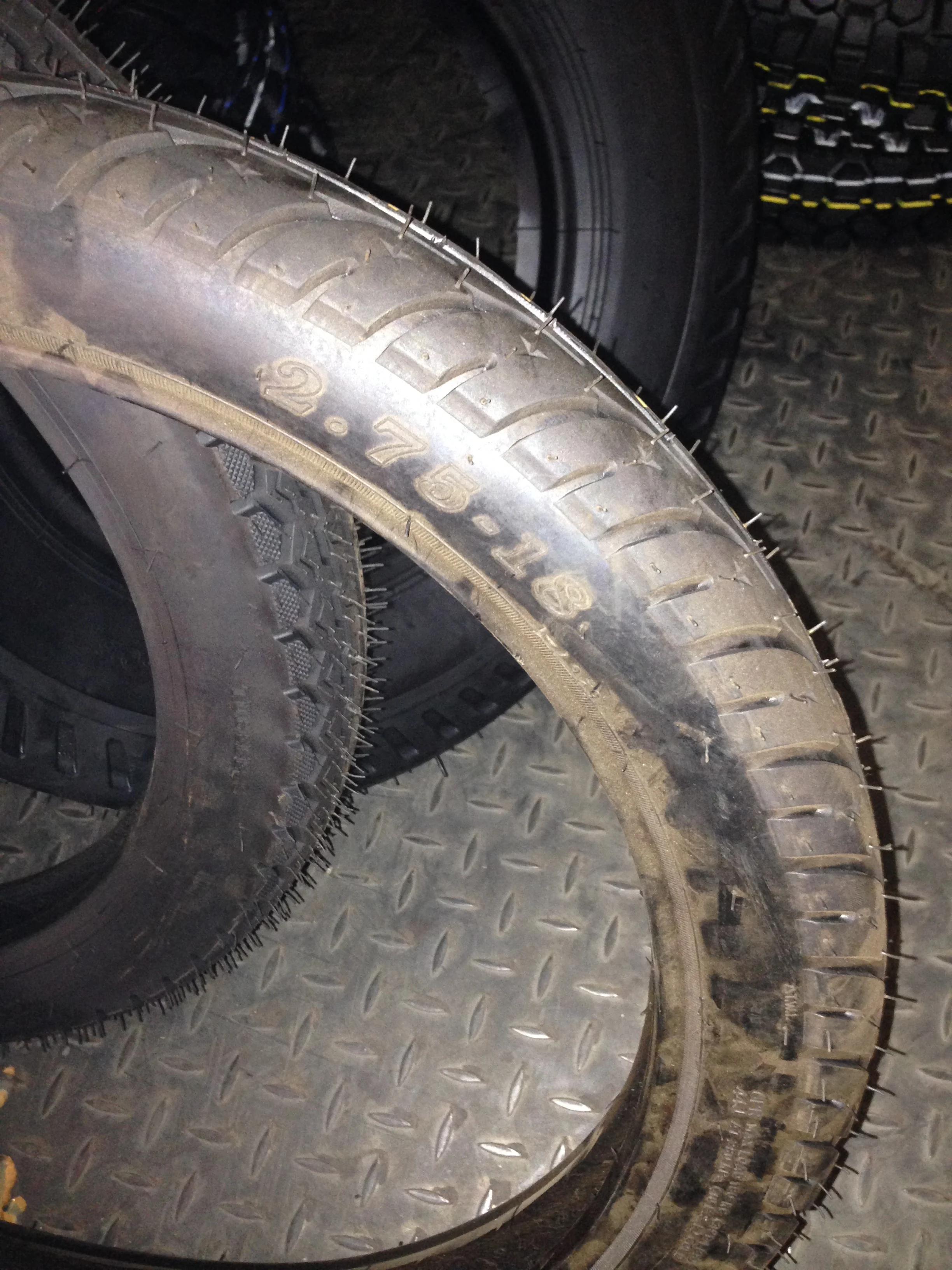 2.75-18 Rear Motorcycle Wheel Rim Tire Tyre With Inner Tube