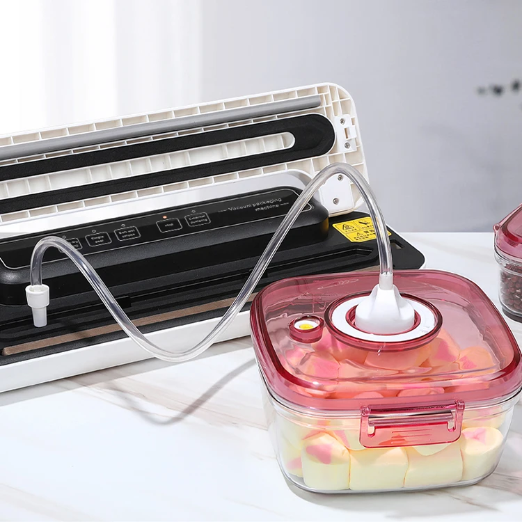 Hot Sell New Design Sealing Machine Black White Simple Digital Display Washable 140W Vacuum Sealing Machine