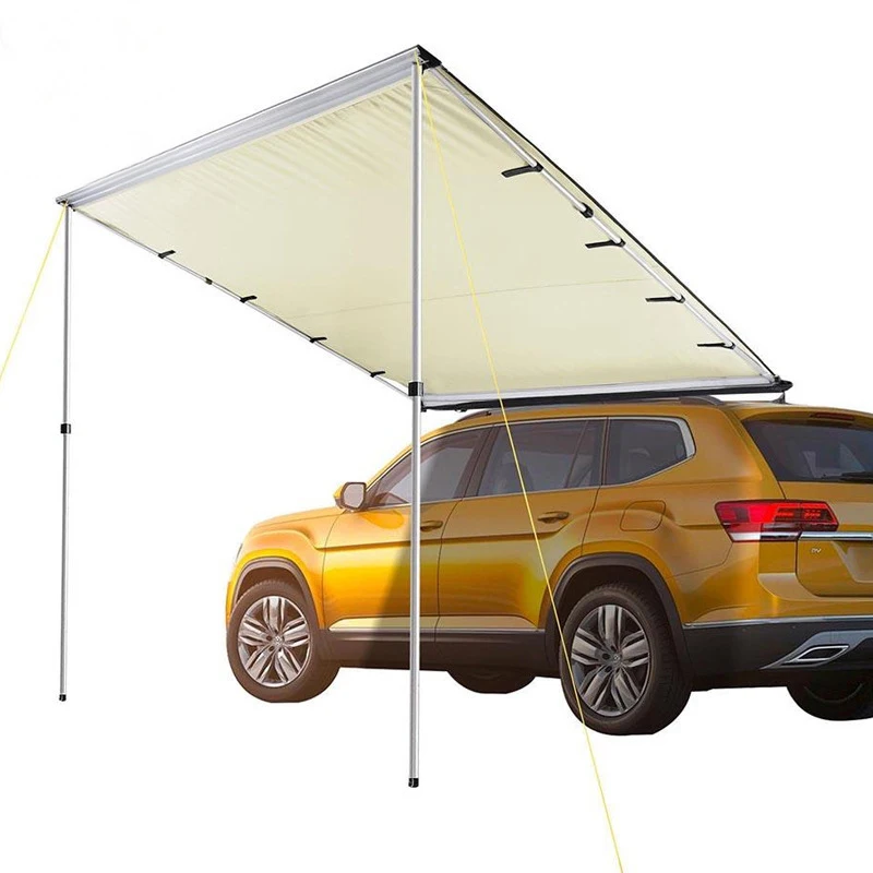 Retractable Easy Folding Fast Up Strong Aluminum Pipe Outdoor Travelling Fishing Hiking Camping Car Side Awning Tent