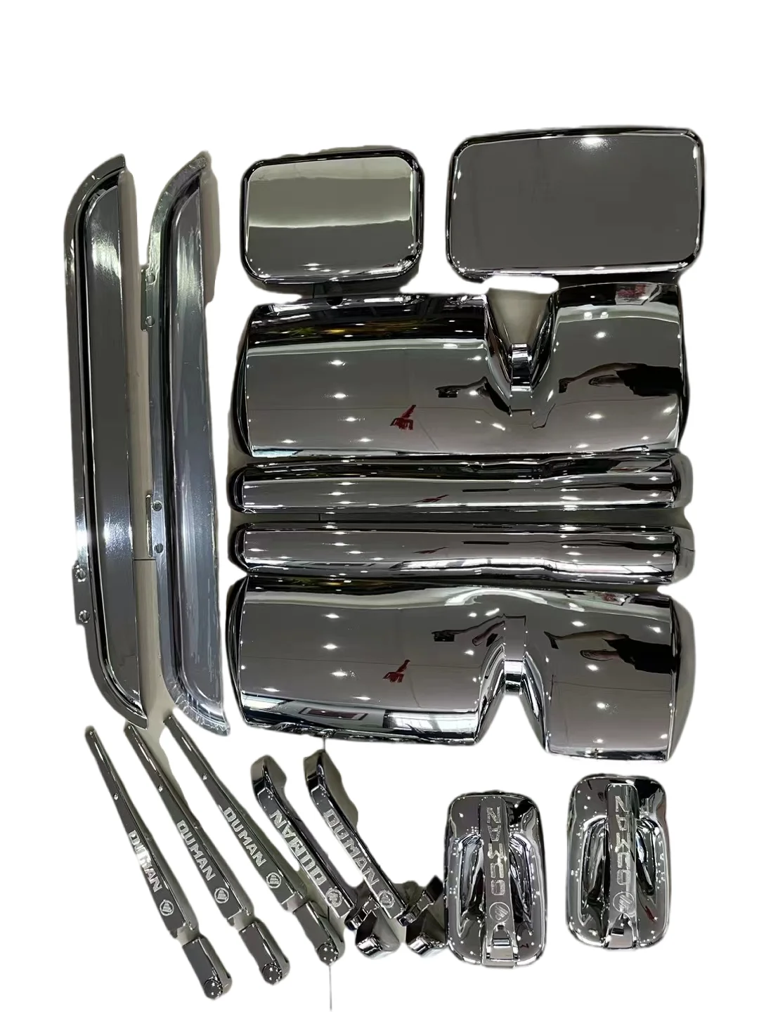 Truck Mirror Plating Decorative Silver Shell Guard