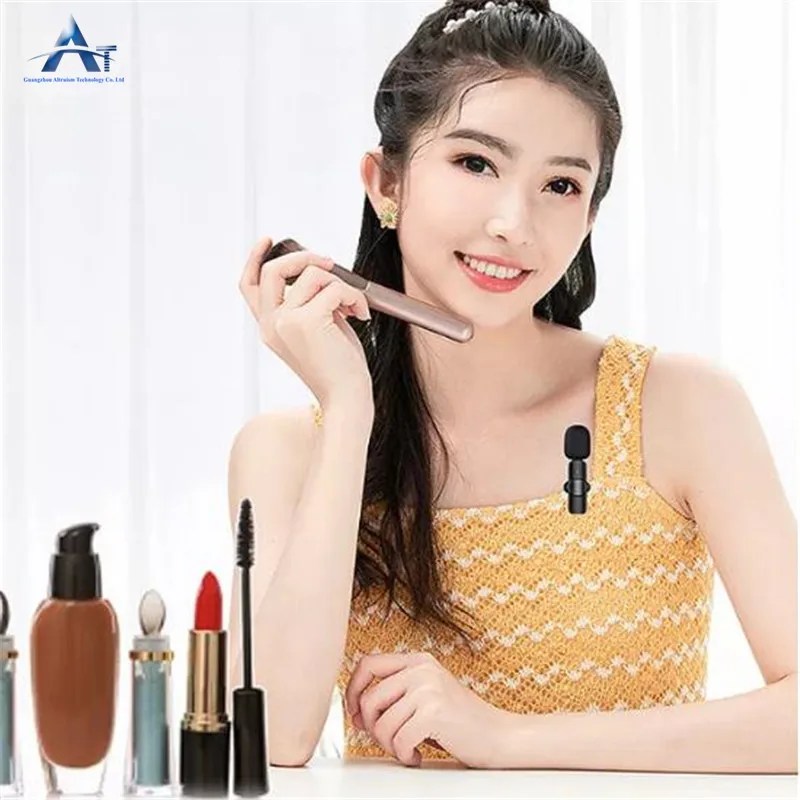 Wireless Lavalier Microphone Mobile Phone Mic For Live Tik Tok Video Recording Noise Reduction Lavalier Microphone K8