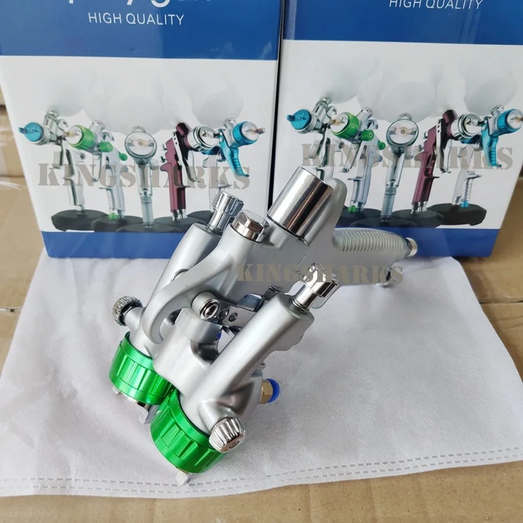 PT-29 HVLP Double dual Nozzle Air Spray Gun 1.3mm Nano spray plating gun