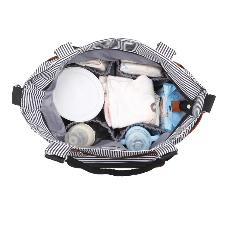 Mummy bag set, large capacity mother and baby diaper bottle storage bag, female maternity bag
