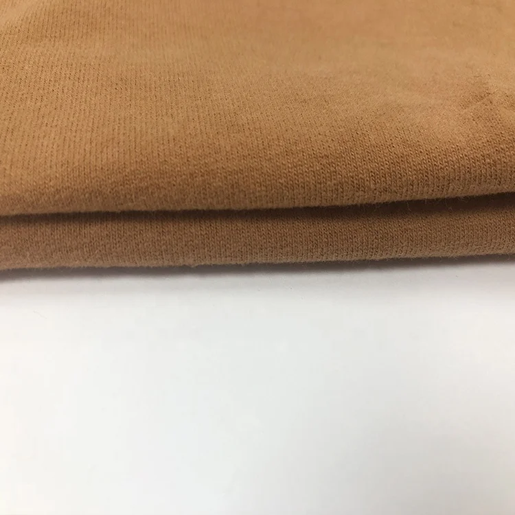 Shaoxing wholesale cheap brown hemp spandex cotton jersey fabric