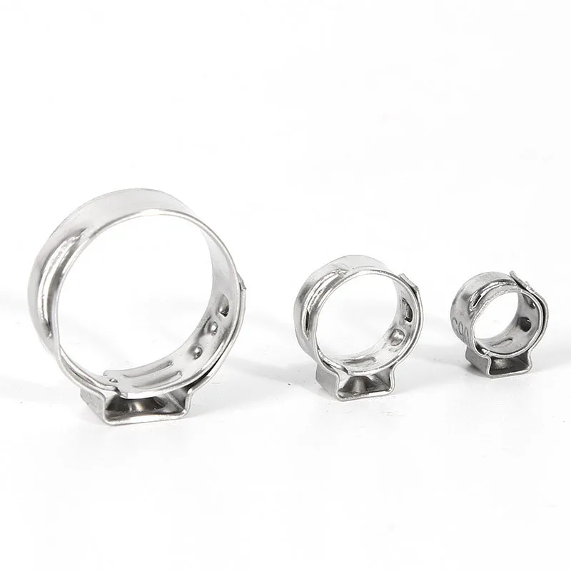 Manufacturer stepless single ear Stainless Steel hose clamp for PEX Pipe Stainless Steel Clamps High Quality Single Ear Clamp