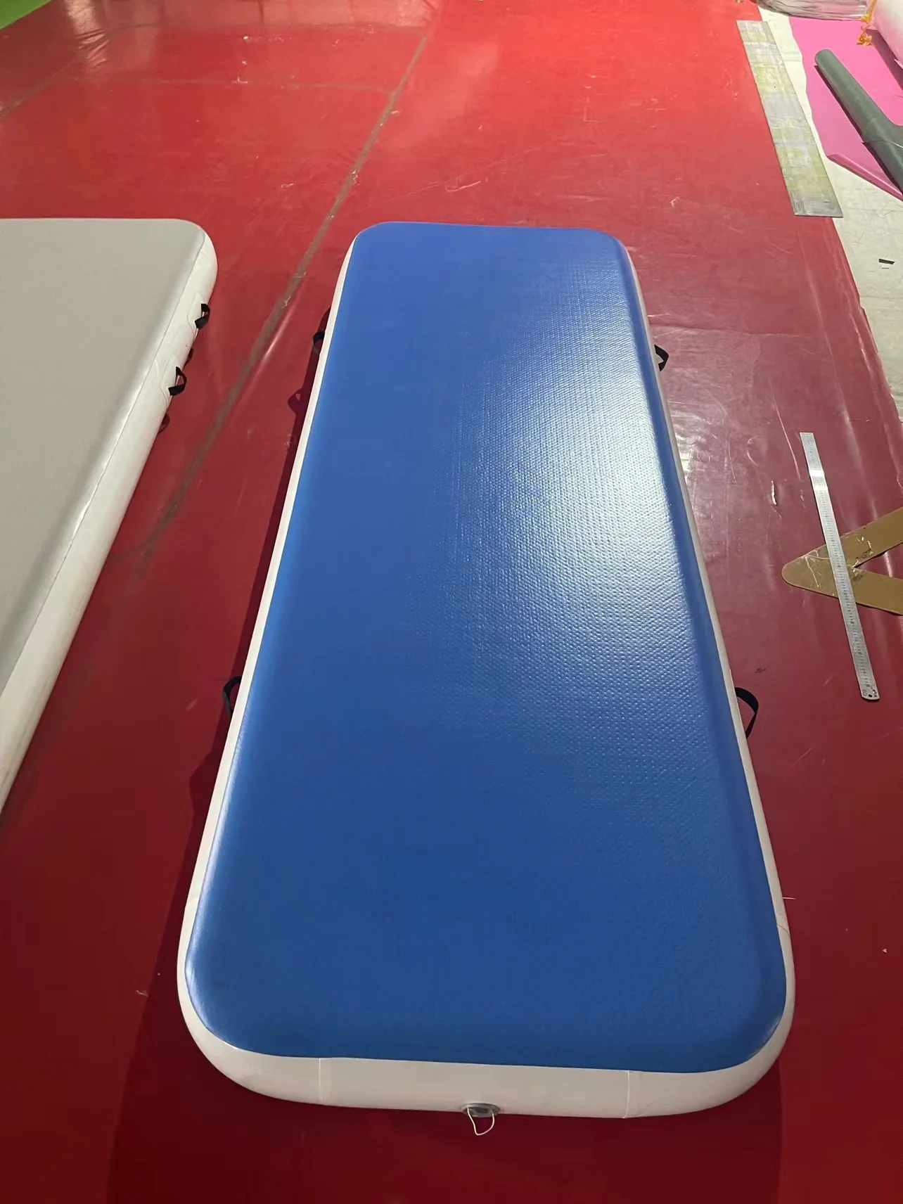 High quality inflatable taekwondo backflip thick drawn air cushion professional gymnastics children martial arts protective mat