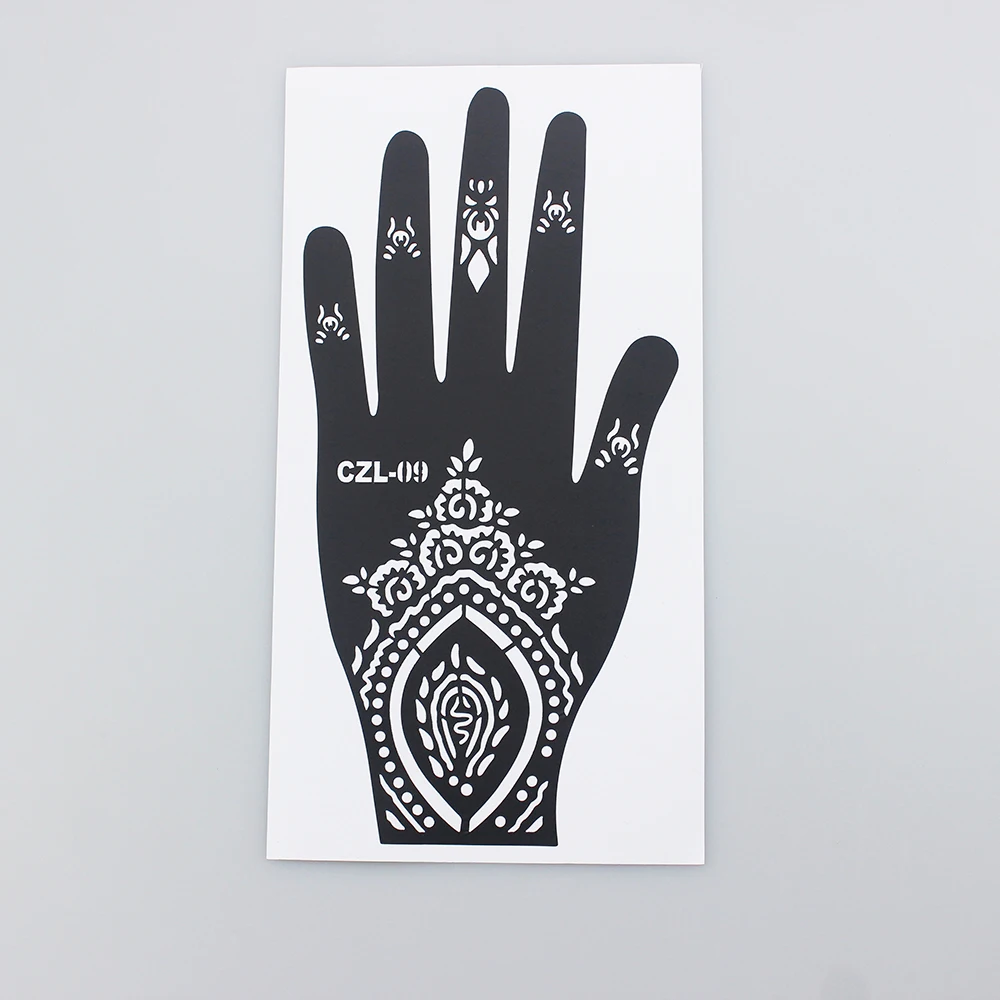 Wholesales Face Paint Reusable Mylar Henna Stencil Sticker