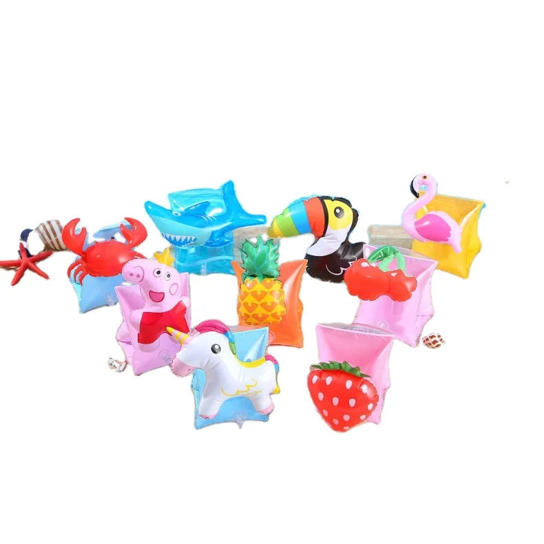 PVC Inflatable Cartoon Swimming Sleeve with Swim Arm Ring for Kids Portable Inflatable Armbands