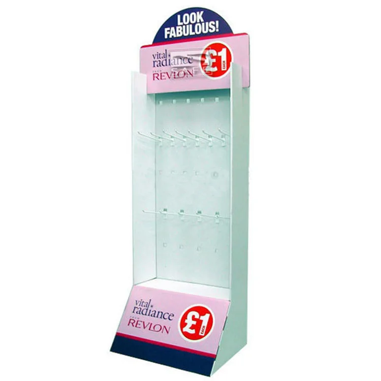 
Cardboard Phone Case Back Cover Products Advertising Hook Floor Display Stand For Mobile Phone Accessories 