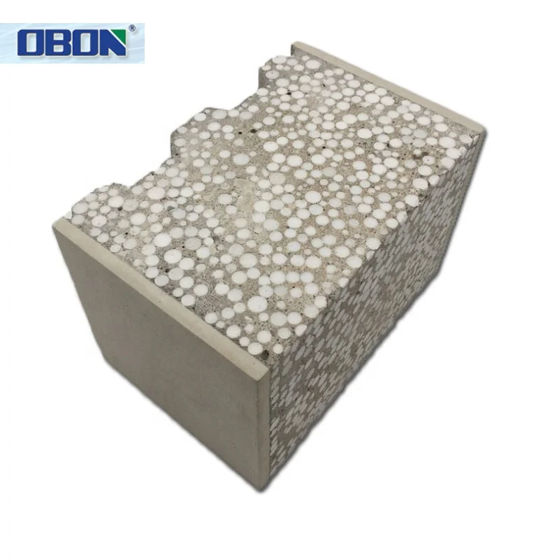 OBON light Weight Eps Sandwich Composite Concrete Panels,Insulation Wall Cladding Eps Cement Sandwich Panel Chengdou