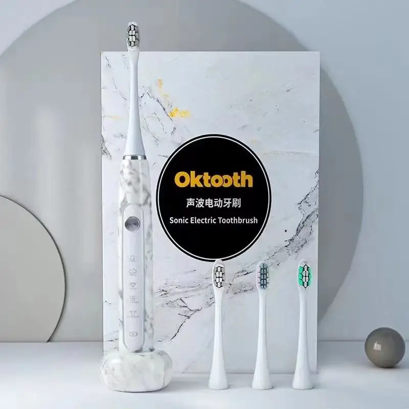 SONIC Adult Electric Toothbrush with 3pcs Dupont Bristle Toothbrush Head Rechargeable USB Motor Home Use Waterproof Features