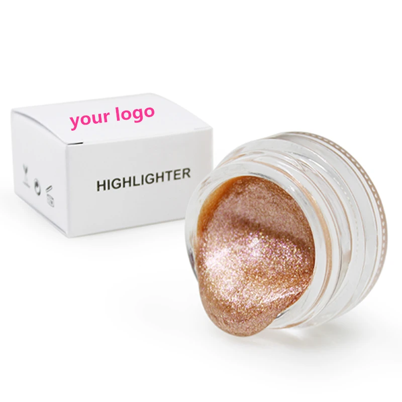 Private Label Body Highlight Makeup New Glitter Eyeshadow Highlighter Jelly Gel Brightening Shimmer Face Liquid Highlighter