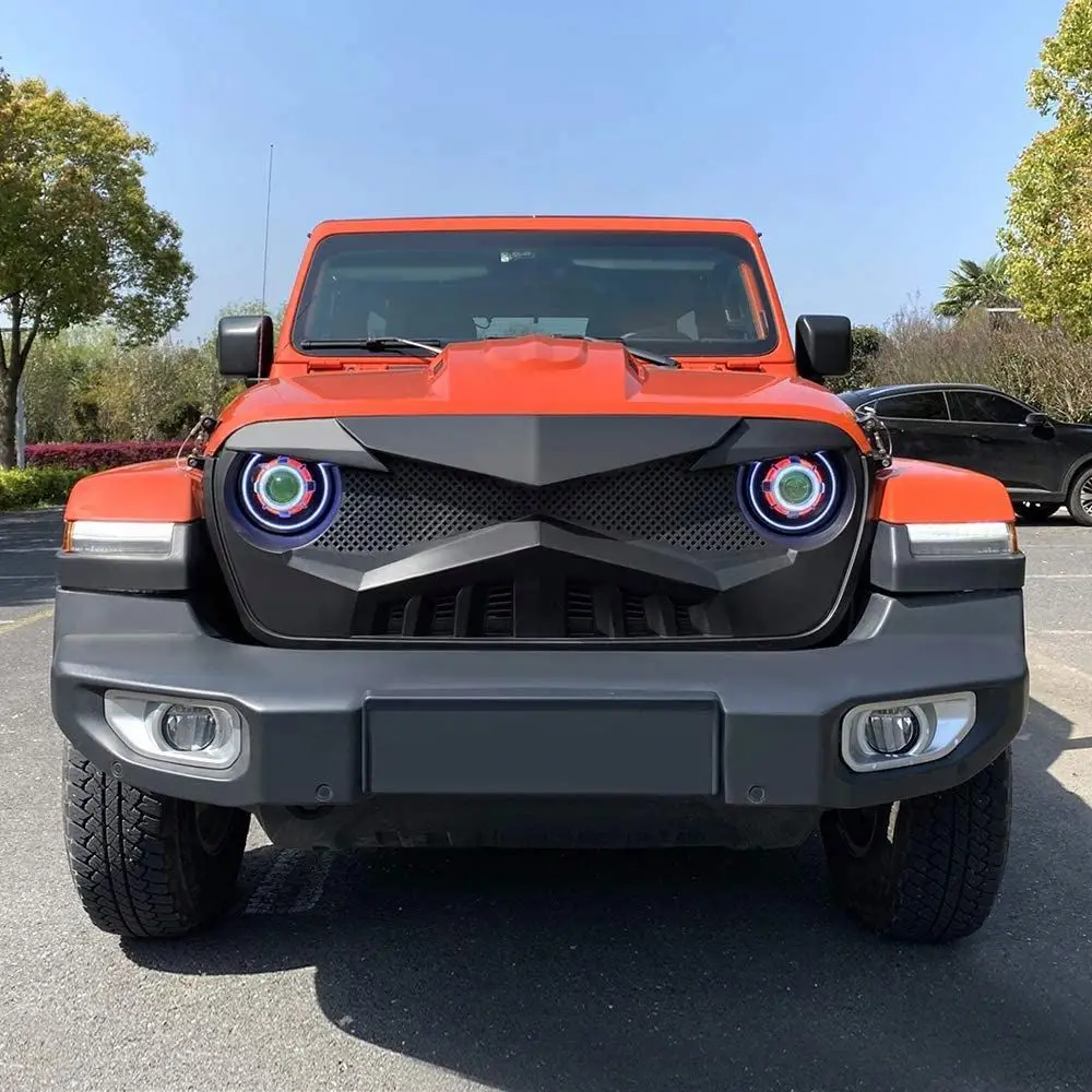 2018 2019 2020 2021 4x4 offroad accessories front bumper grill for JEEP WRANGLER JL JT