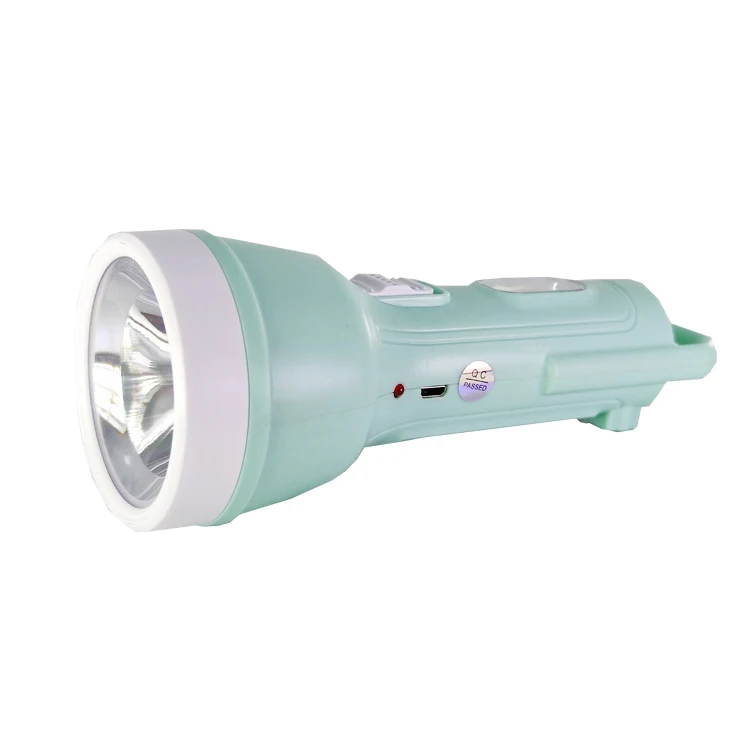 Solar Powered Rechargeable Flashlight Portable Household Lighting Multi-purpose Outdoor Camping Flashlight  Emergency Lighting