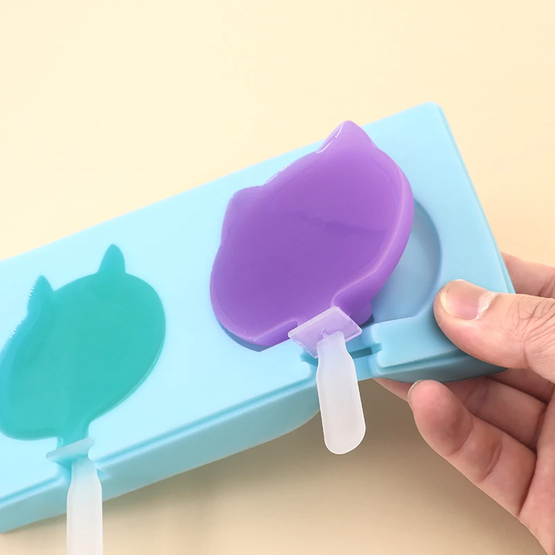 DIY creative three-dimensional dinosaur unicorn Flamingos Popsicle pudding jelly lollipop silicone mold