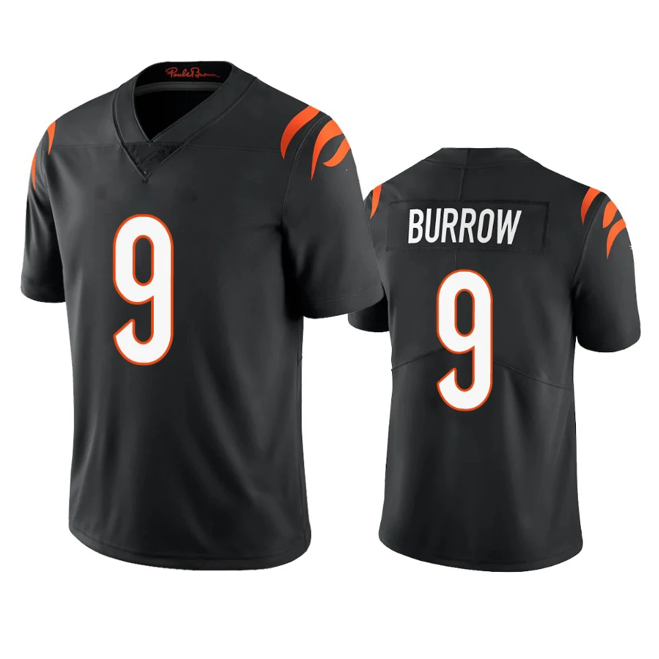 Cincinnati 9 Joe Burrow 1 JaMarr Chase 2 Evan McPherson футбольная майка 85 футболка Higgins 28 Mixon 94 Sam Hubbard