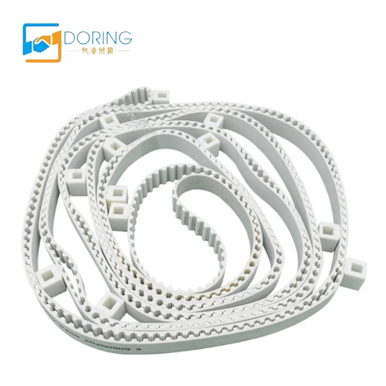 Add block synchronous belt nut add block block baffle perforated profiled drive belt food polyurethane seamless toothed belt