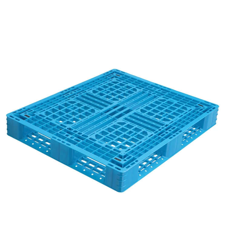 1100*1100*155mm double side pallet /4way  China Factory Price Durable Heavy Duty Square Cheap Large Plastic Pallets