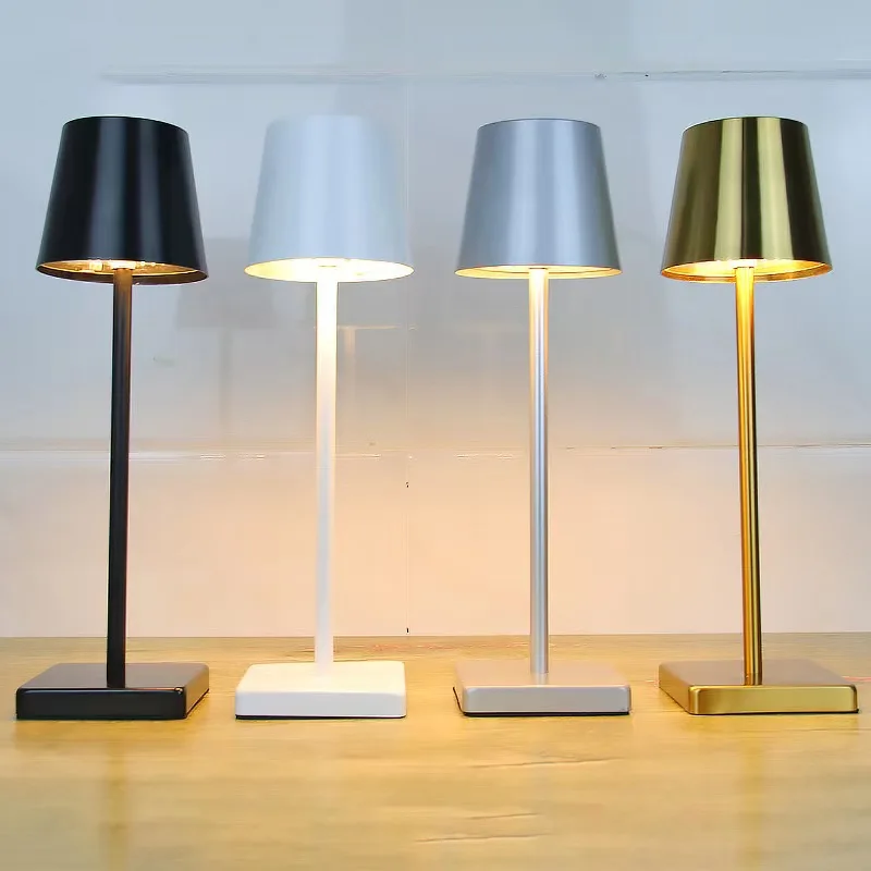 Modern European Table light Hotel Restaurant Decoration Rechargeable LED Table Lamp Romantic Dinner Light zafferano poldina pro