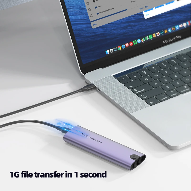 Новый внешний корпус для жесткого диска с портом USB 3 1 типа C M.2 SSD 10 Гбит/с NVME & NGFF Sata Корпус