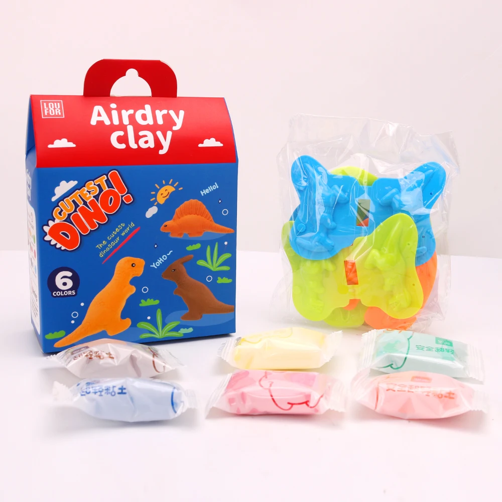 air dry clay set modeling clay with molds DIY super light clay