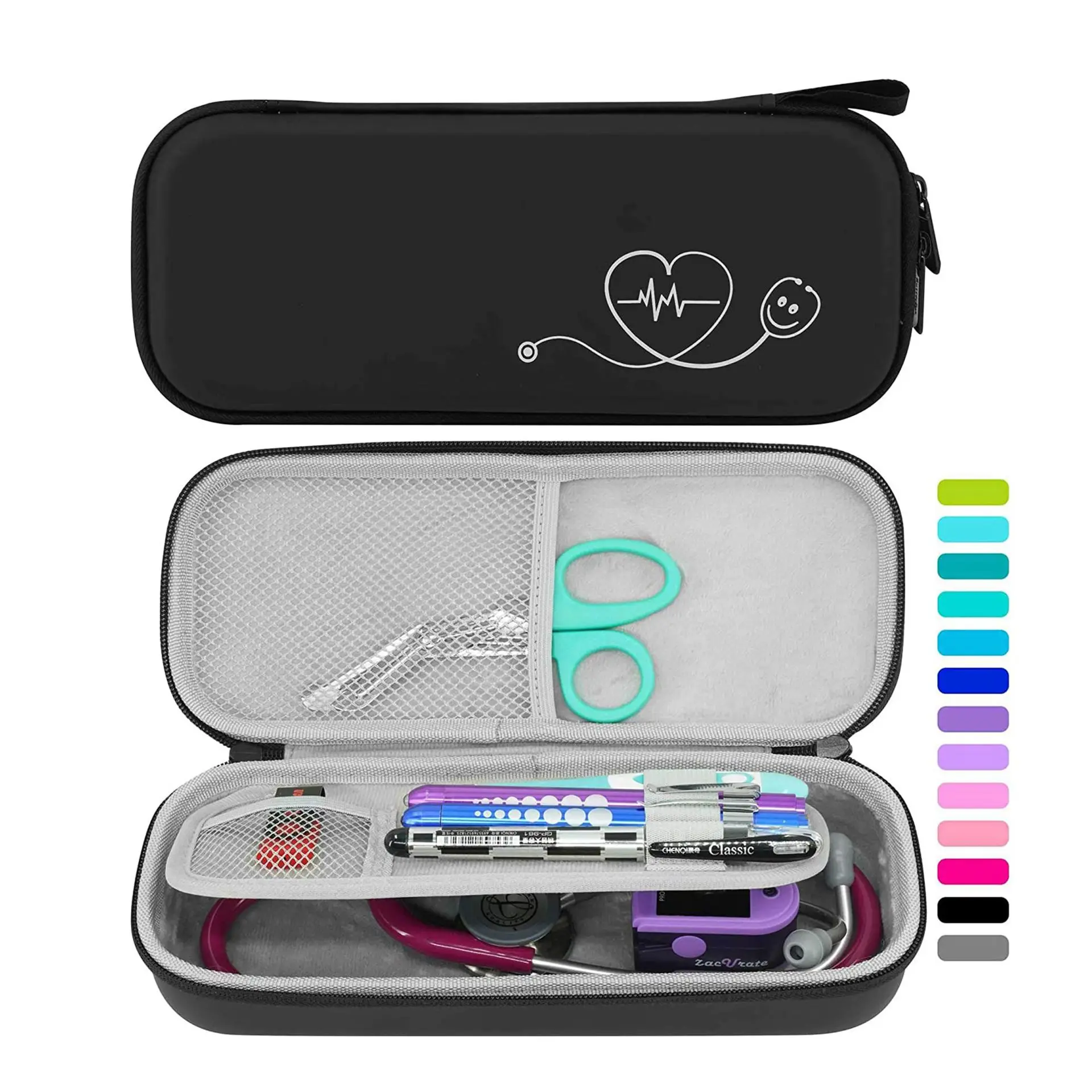 Custom Classic Iii Travel Carrying Case Bag For Cardiology Stethoscopes 3M Littmann Eva Hard Stethoscope Case Nurse Accessories