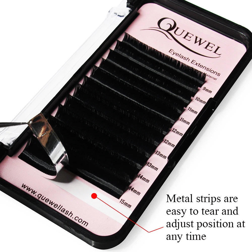 Quewel Lash Wholesale Easy Fan Eyelash Extension Private Label Eyelash Extension Easy Fan Volume Fans