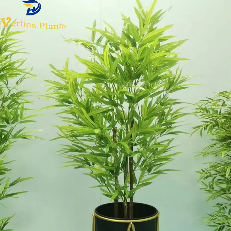 Evergreen plants small artificial bamboo stick for home garden decoration