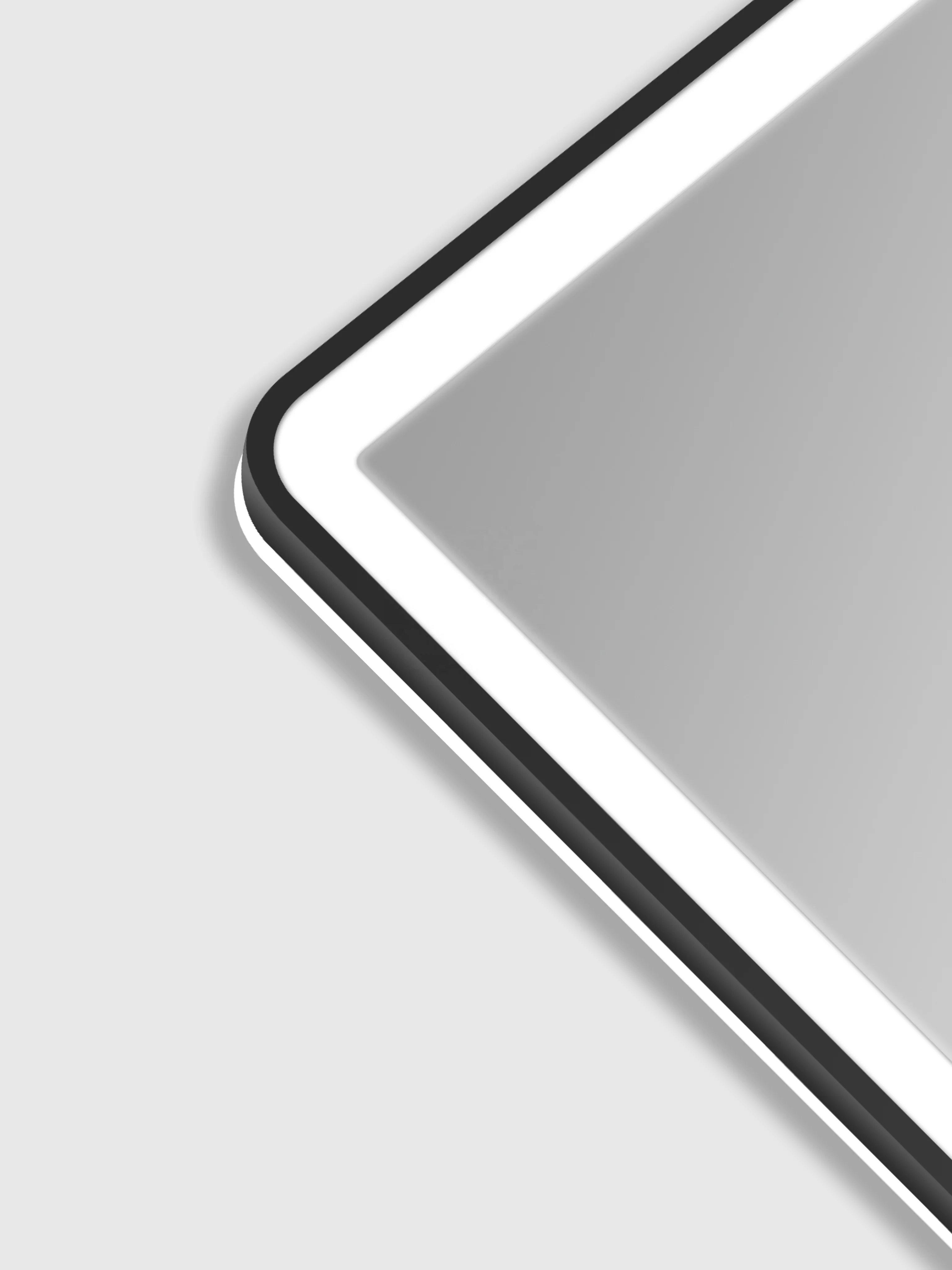 Black Framed Bathroom Vanity Rectangular Mirror with Wall Mount Design