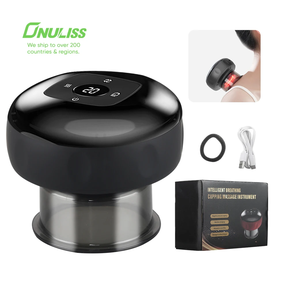 2022 New Smart Vacuum Therapy Machine Gua Sha Massage ToolCupper Massage Cupping Therapy Sets Cupping Therapy Set with Red Light