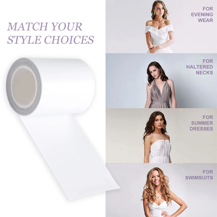 Breathable Transparent Breast Lift Tape Push Up Stick Bra for Big Breast Medical Athletic Invisible Body Tape