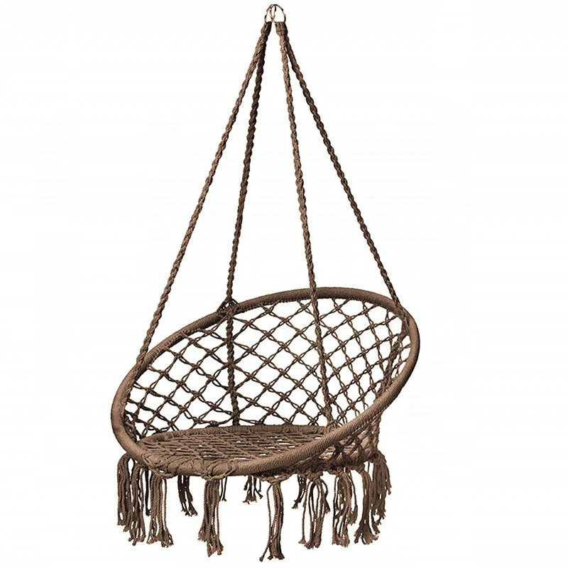 Boho Style Hand-woven Net Buy Swing Chair