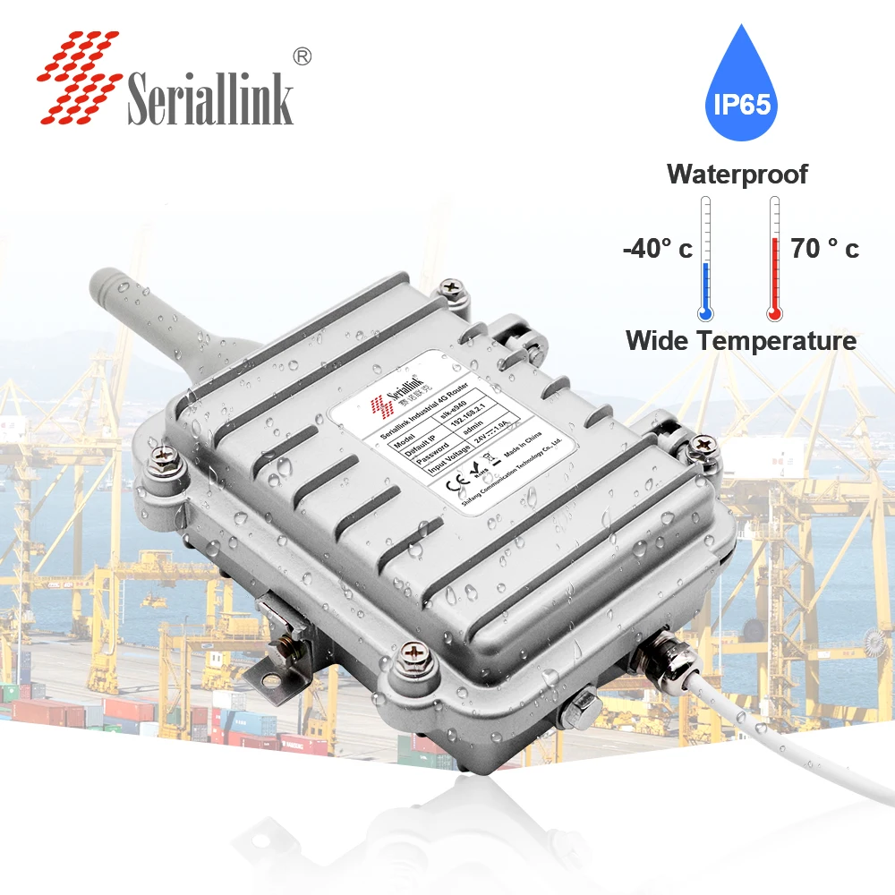 
SERIALLINK SLK-E940 промышленные наружные 4g роутеры водонепроницаемые с POE 