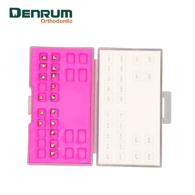 Dental Orthodontic Stainless Steel Angla Metal Mini Roth Bracket
