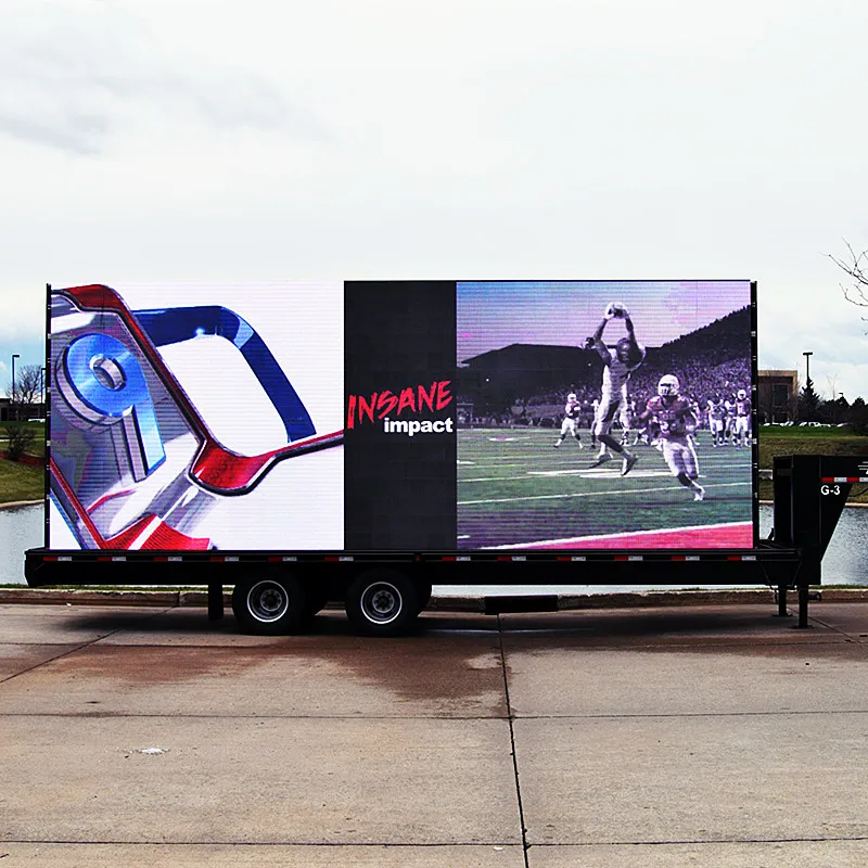 HD P3.91 P4.81 led advertising screen for truck mobile stage events