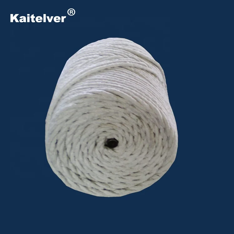 Круглый и квадратный сердечник из керамического волокна с стекловолокном или усиленной проволокой нержавеющей стали