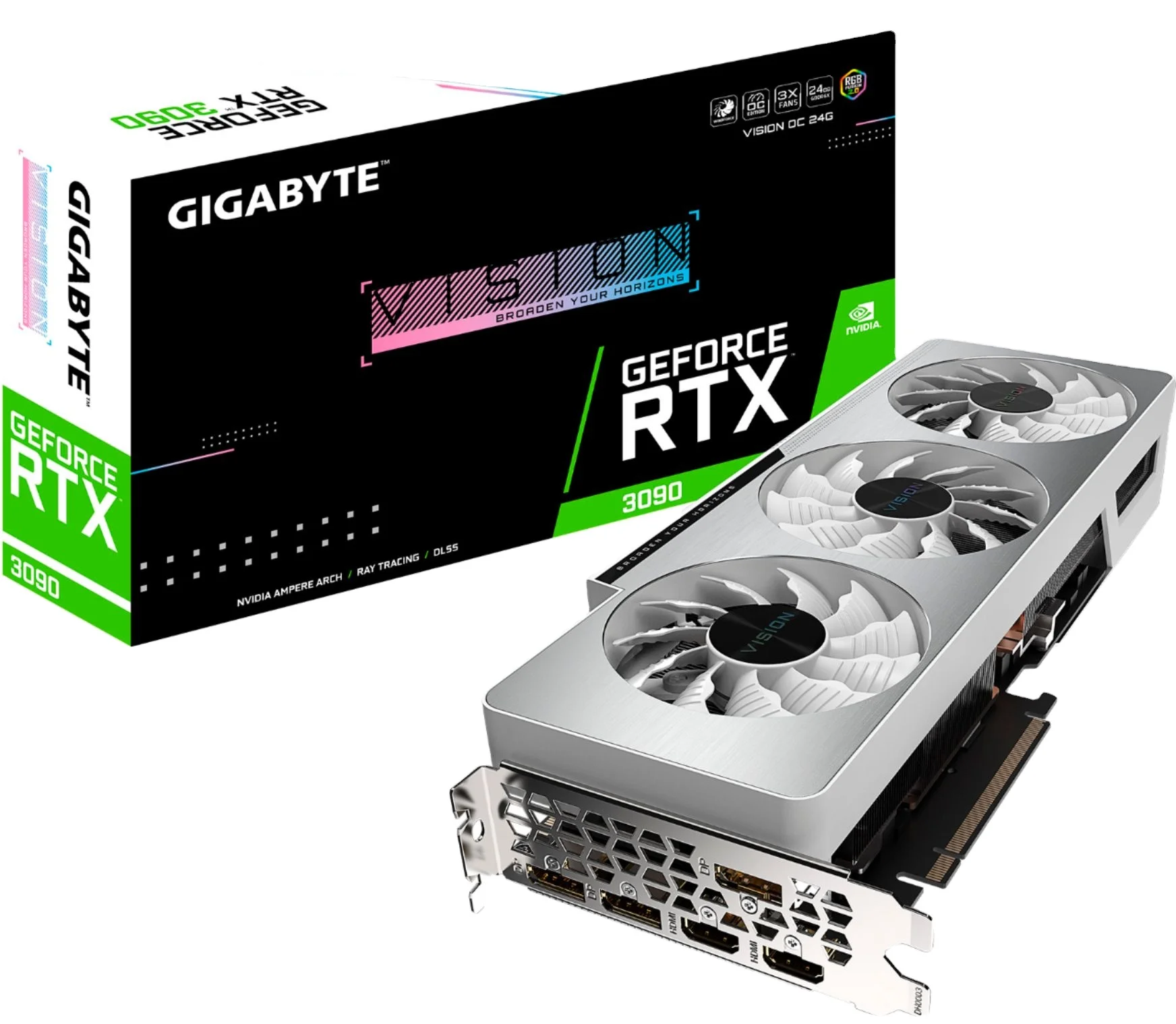 rtx 3090 vision 24g gddr6 pci express 4.0 graphics card - video card