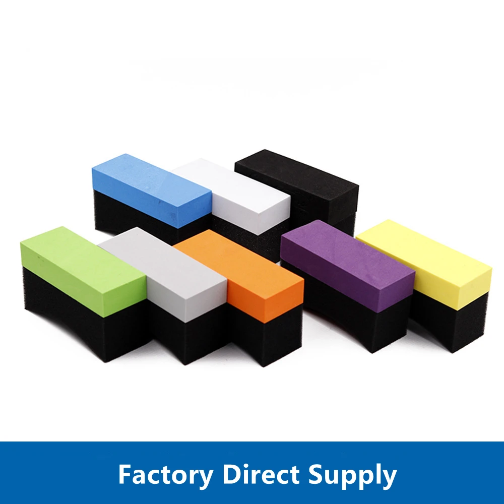 Tire Contour Dressing Applicator Pads Polishing Sponge Wax Buffing Pads Tire Shine Applicator Pads Logo Printing