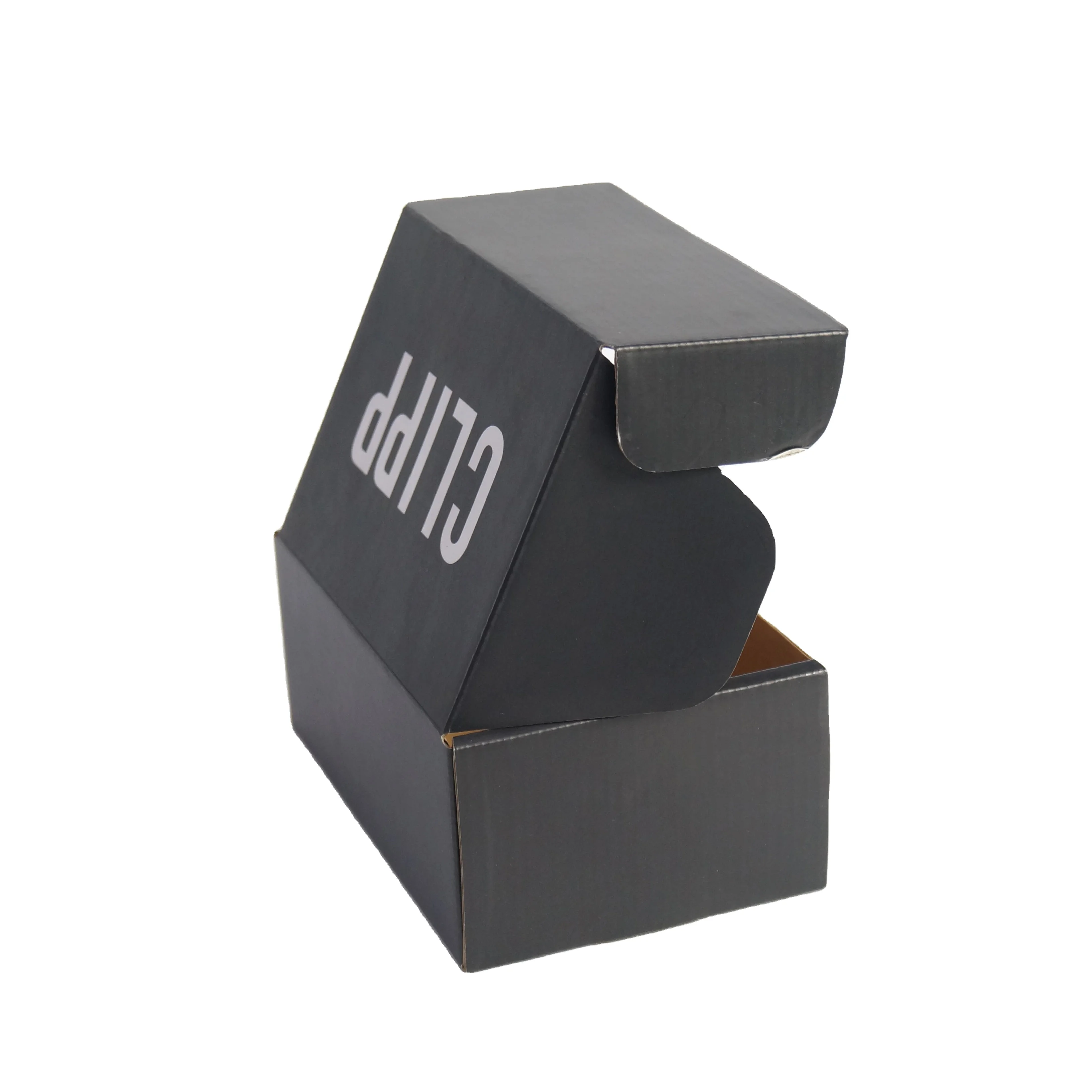 Eco  shipping packaging box custom logo black corrugated  box gift boxes for consumer electronics packaging