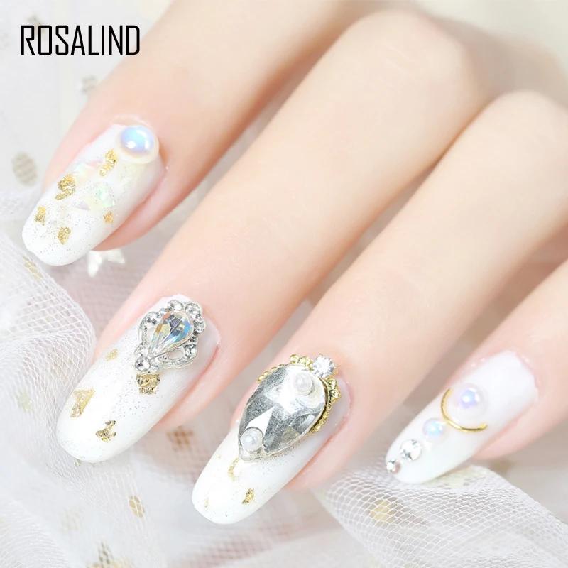 Rosalind non toxic vegan jelly solid acrylic uv gel varnish strong nails art drill rhinestone jewelry gem bond gel glue adhesive