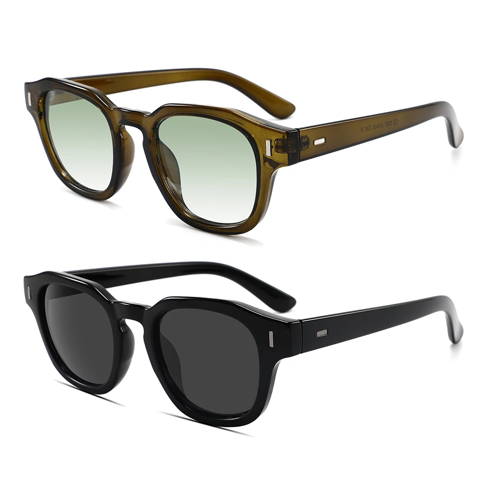 Custom Logo Shade Brand Designer Luxury Small Square Sun Glasses Fashion Rectangle UV400 Vintage Sunglasses