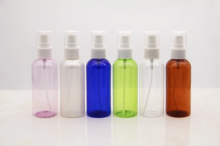 20/410 100 Ml Round Shoulder Pet Spray Bottles With Full Cover For Water/Perfume