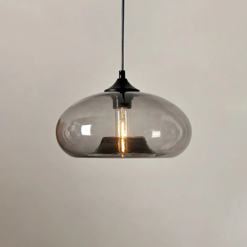 Hotel Art Design Glass Ball Nordic Lamps Guangdong Chandelier Pendant Lamp Iron Hanging Pendant Light For Bedroom Dining Room