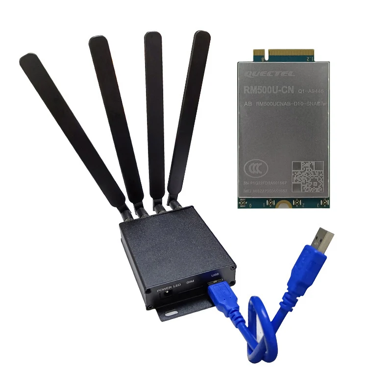 RM500U-CN RM500UCNAB-D10-SNADA 5G Module + 5G Modem Kit M.2 to USB3.0 Modem Shell Case Enclose Housing Development Board