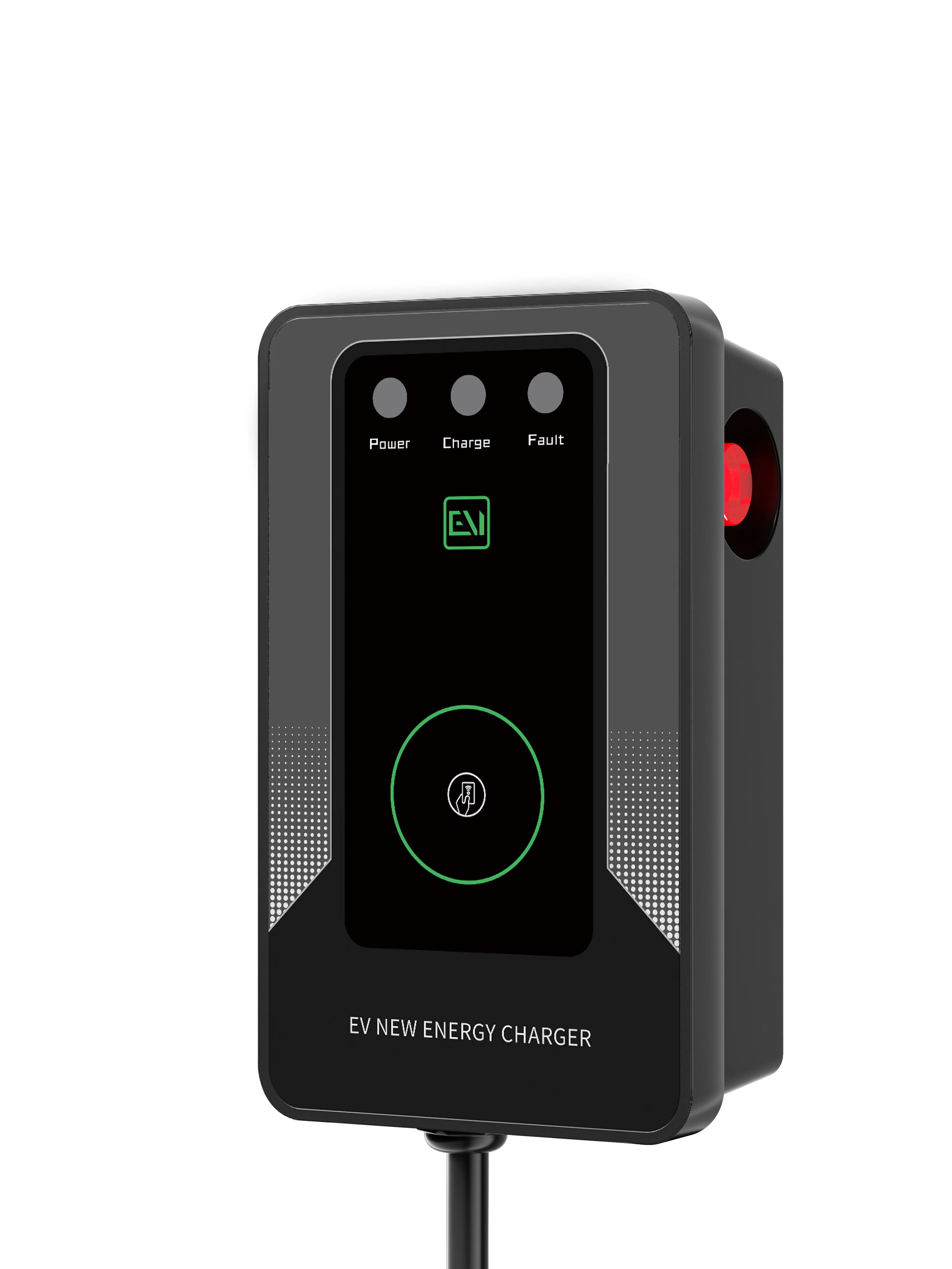 AC Type2 Five levels of current adjustable charger wallbox 32A 7KW swipe card start car charging pile ZR-EUO06