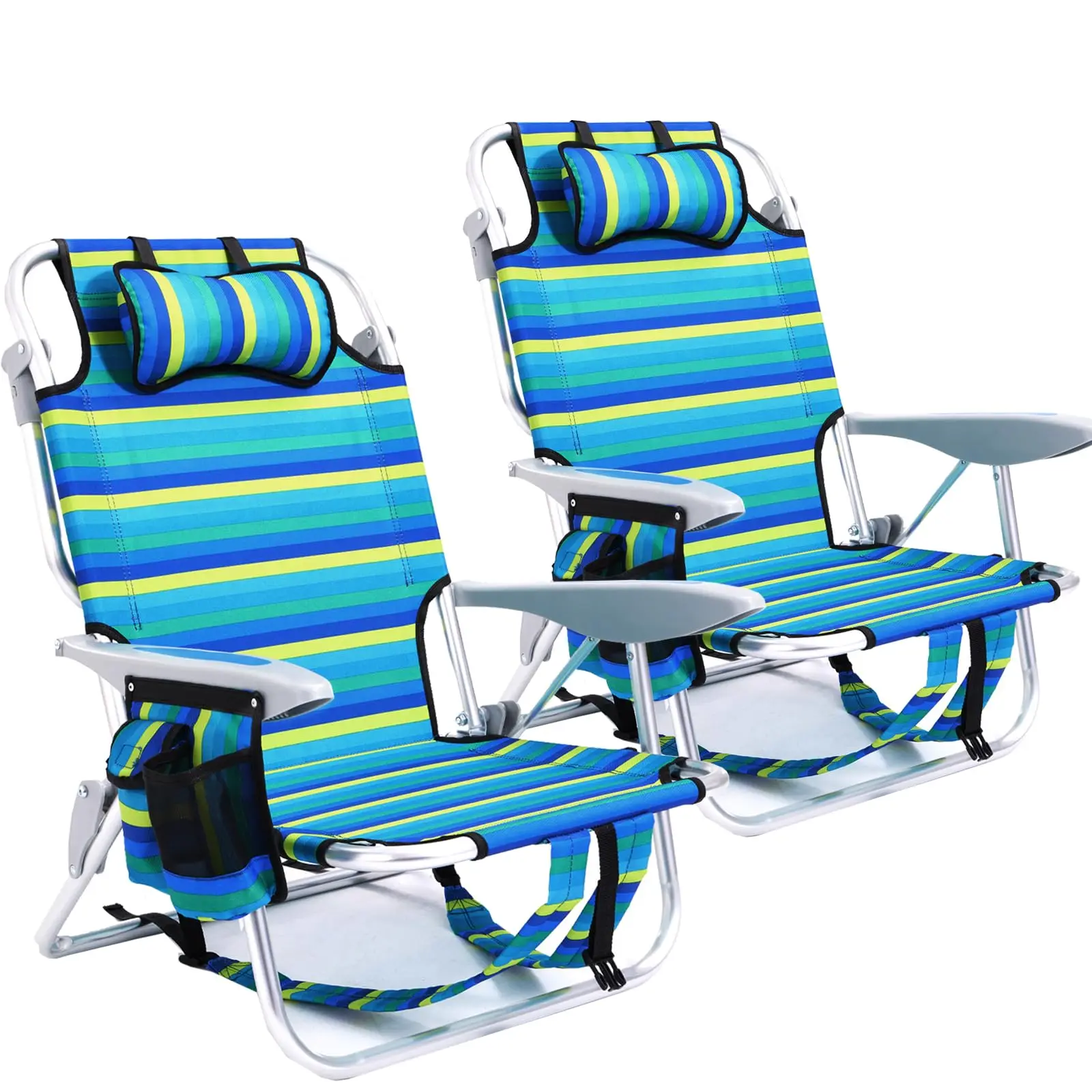 Wholesale Custom Outdoor Lightweight Foldable Camping Chair Portable Lounge Chair Adjustable Backpack Beach Chair With Logo