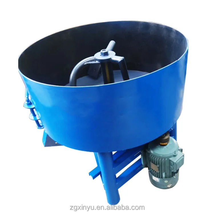 Planetary pan rotate mixer machine with electric power 3 Phase motor used for cement concrete mixing in batch production process