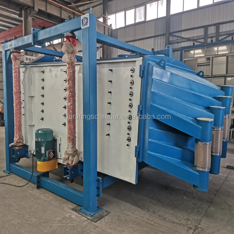 square gyratory vibration sieve for charcoal coke activated carbon crumb rubber Distillers Grains feed meal