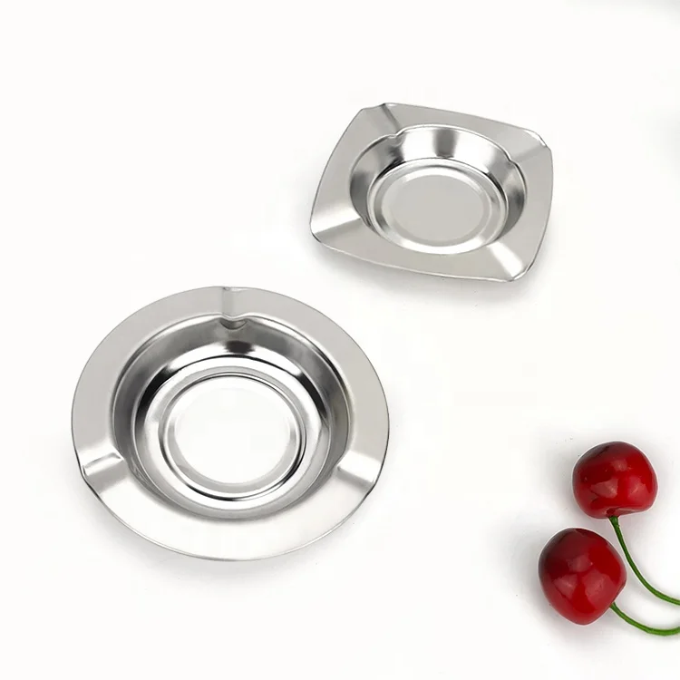 Custom Cigar Logo Shape Metal Portable Ashtray Stainless Steel  cheap ashtray