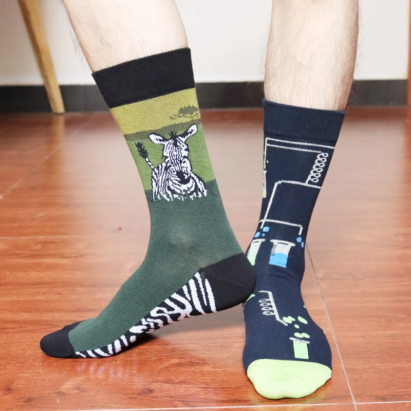 Bamboo Happy Wholesale Socks Print for Sports Autumn Knitted Digital Printing Custom Logo Hot Sale Unisex Men Pattern S Women